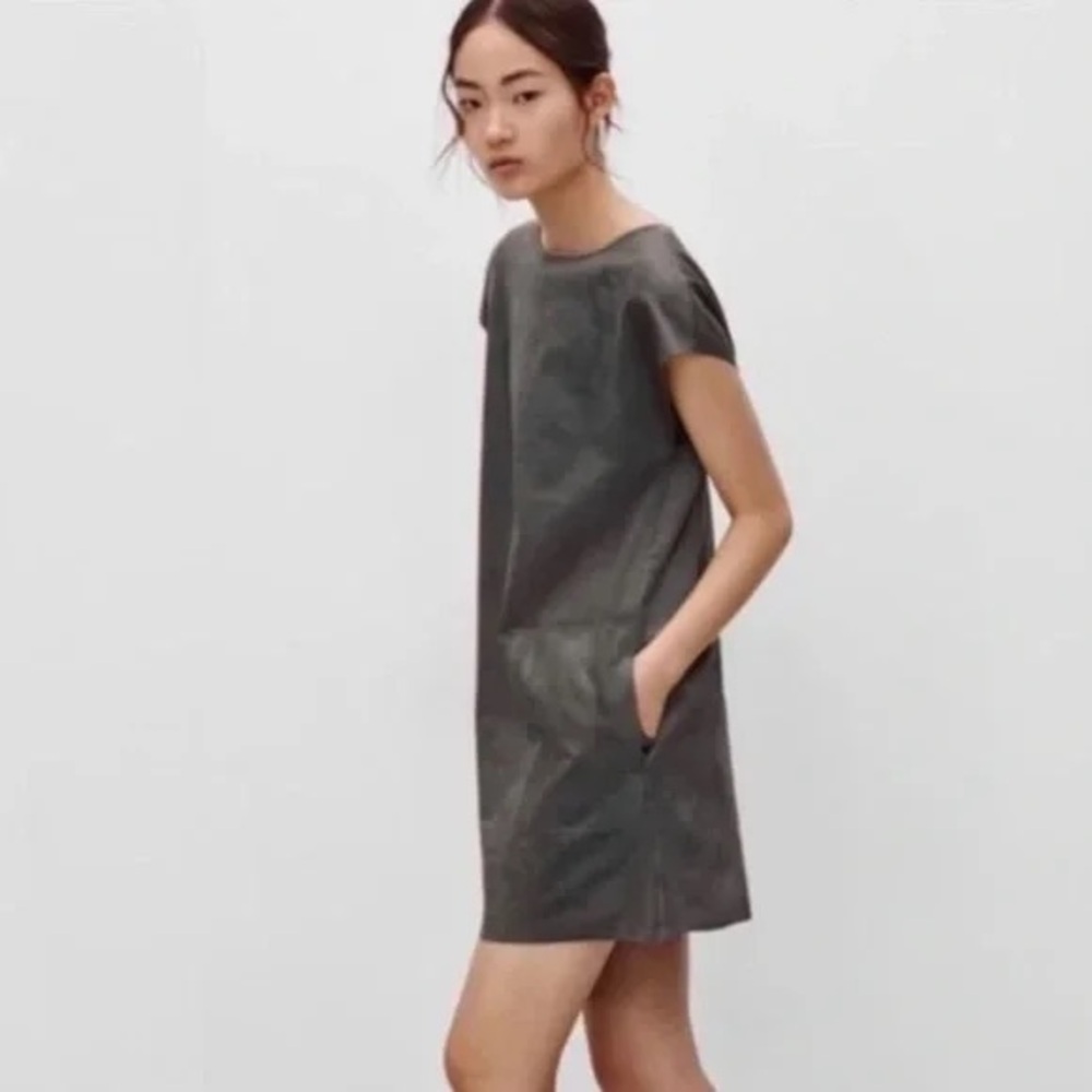 Aritzia Wilfred Nori Faux Suede Dress, Size S
